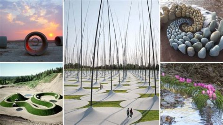 What are examples of land art?