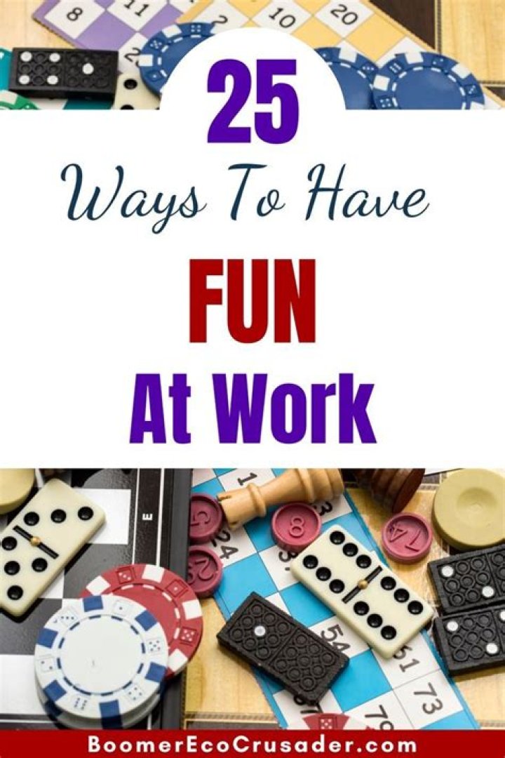 What are fun activities to do at work?