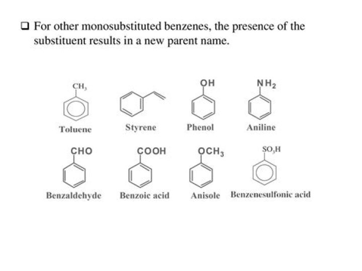 What are monosubstituted benzenes?