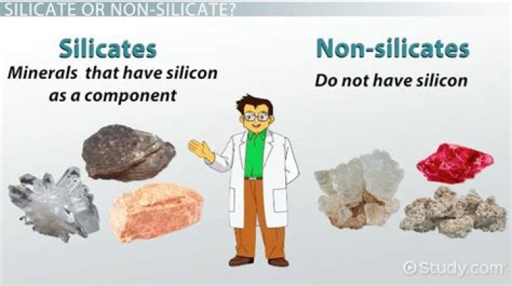 What are silicates and non-silicates?