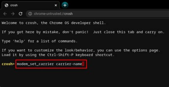What are some commands for Crosh?