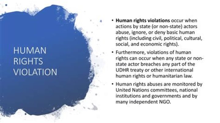 What are some violation of human rights?