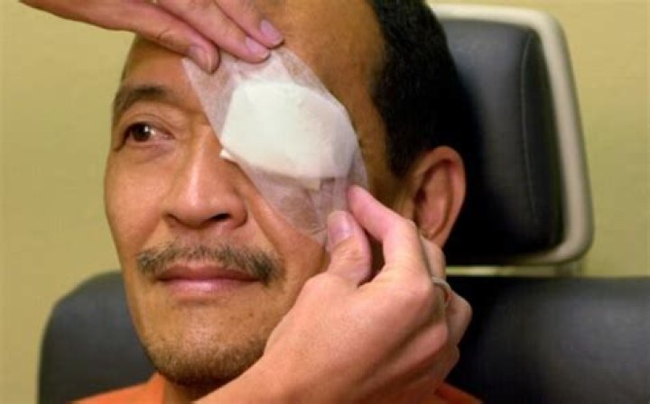 What are sterile eye dressings used for?
