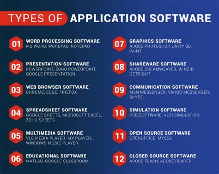 What are the 3 categories of application software?