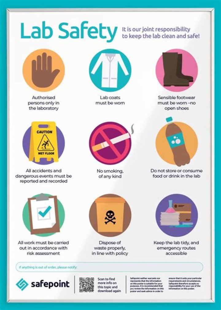What are the 5 steps of lab safety?