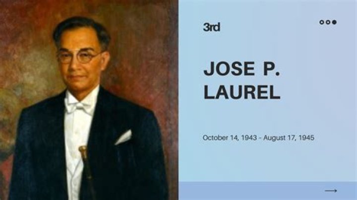 What are the achievements of President Jose P Laurel?