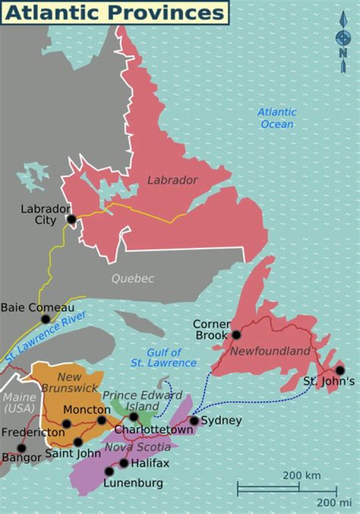 What are the Atlantic provinces known for?