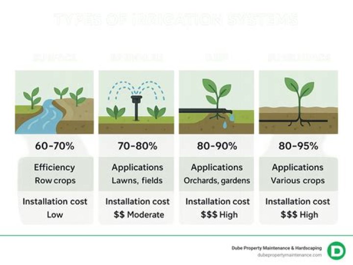 What are the changes in irrigation?