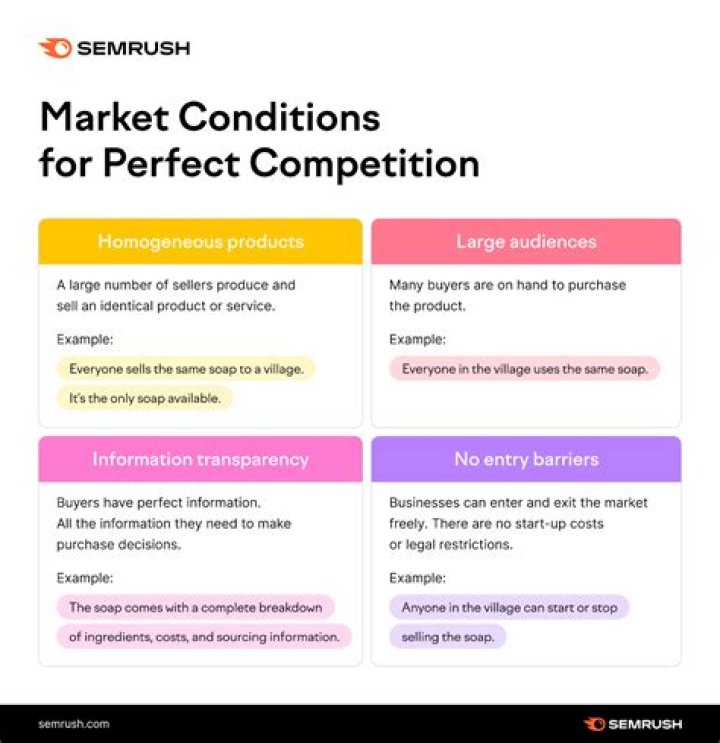 What are the conditions for perfect competition?