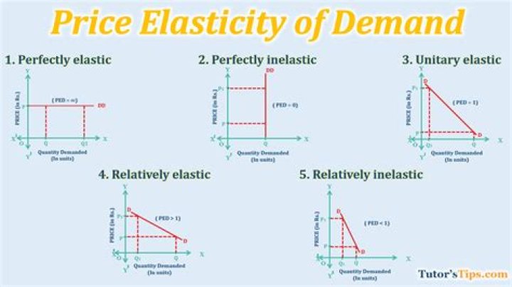 What are the different types of elasticities of demand?