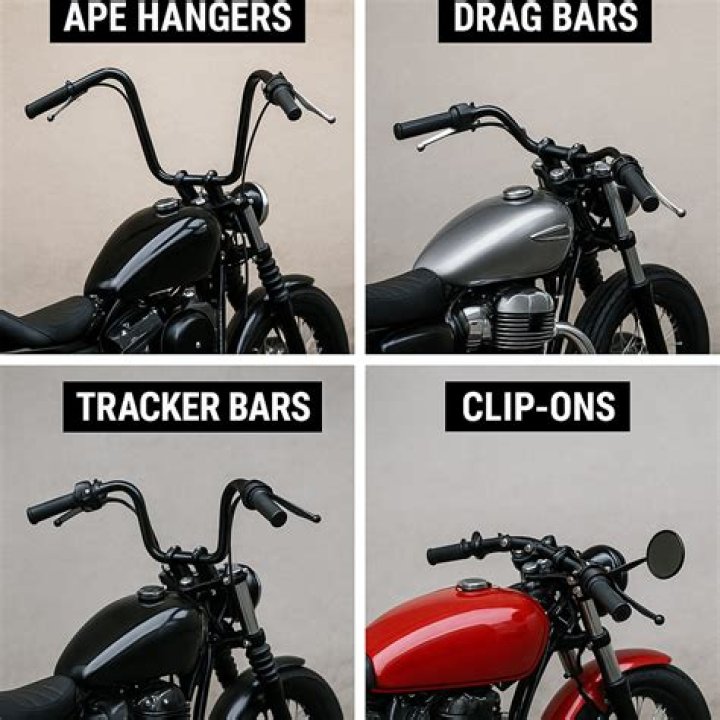 What are the different types of motorcycle handlebars?