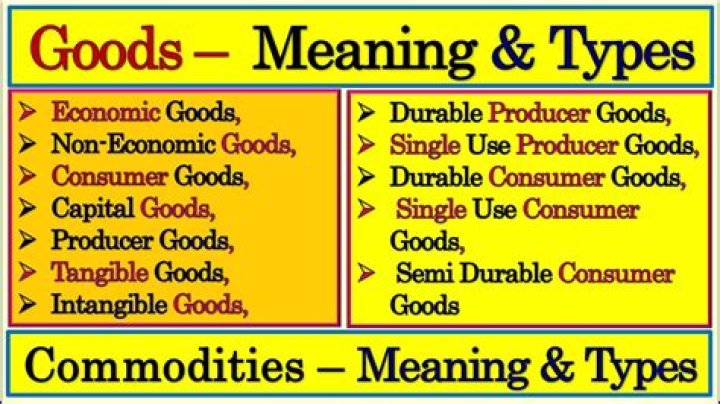 What are the examples of economic goods?