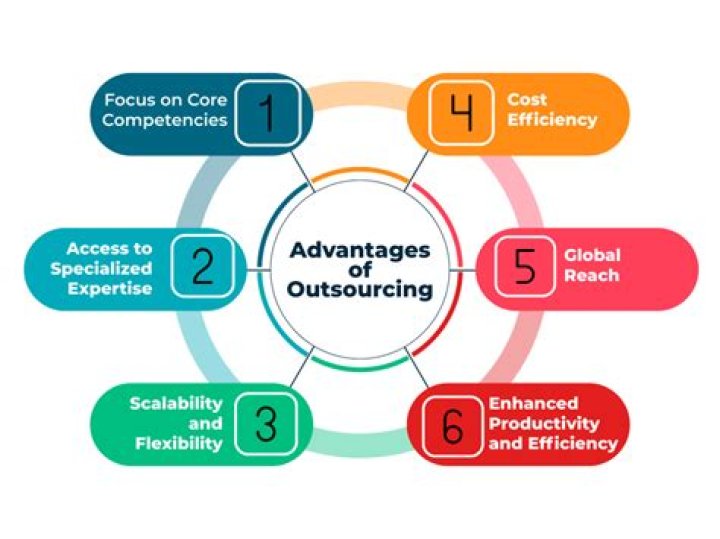 What are the management advantages of outsourcing?