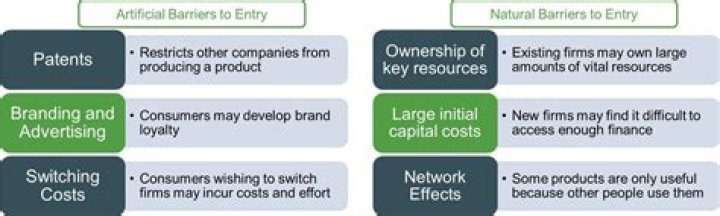 What are the natural barriers to entry?