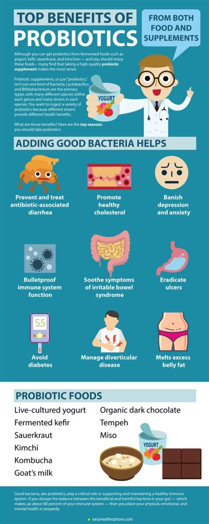 What are the potential benefits of probiotics?