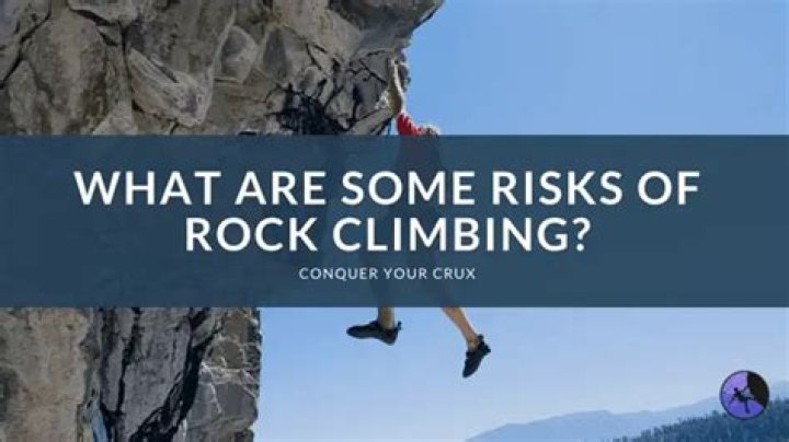 What are the risks for rock climbing?