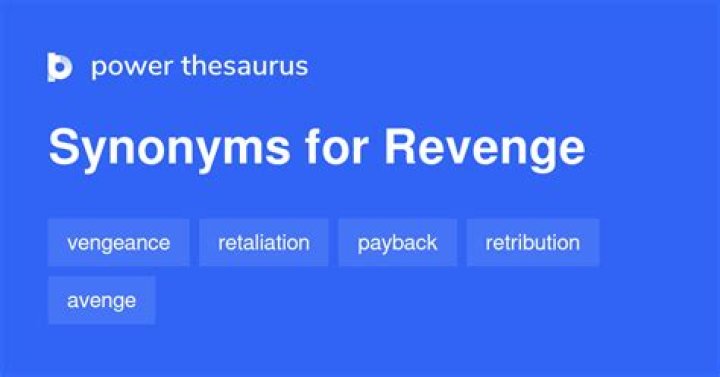 What are the synonyms for revenge?