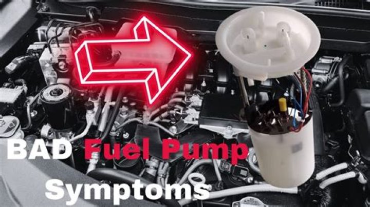 What are the warning signs of a bad fuel pump?
