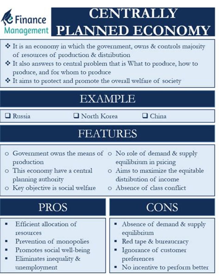 What are three disadvantages of a centrally planned economy?