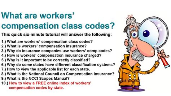 What are worker compensation codes?