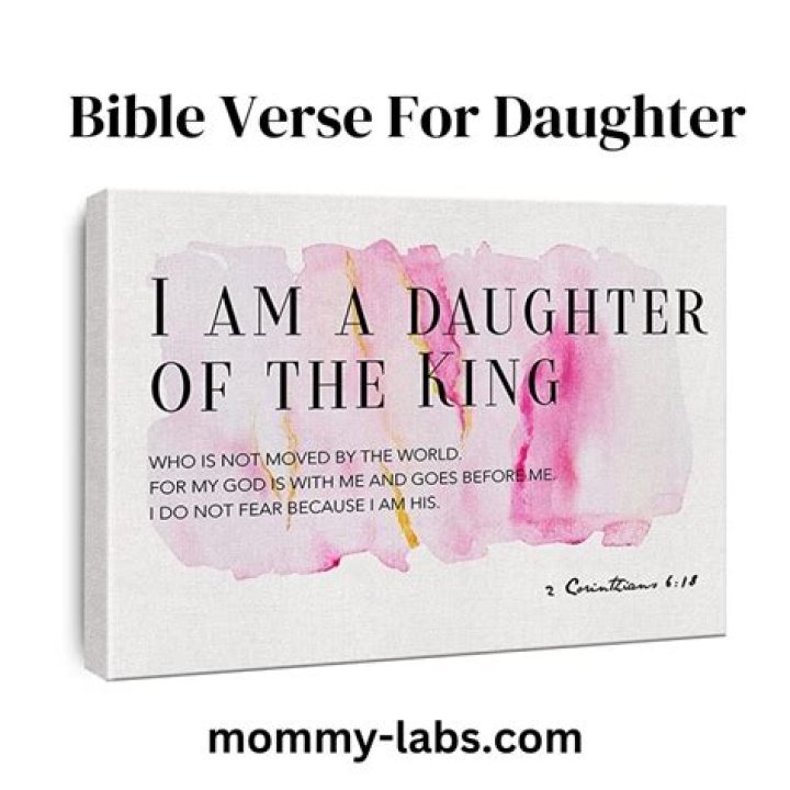 What Bible verse is I am the daughter of a king?