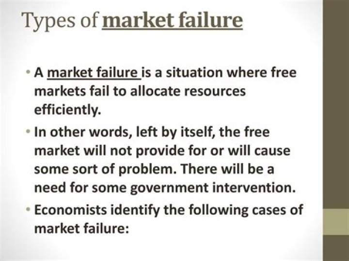 What can cause a market failure?