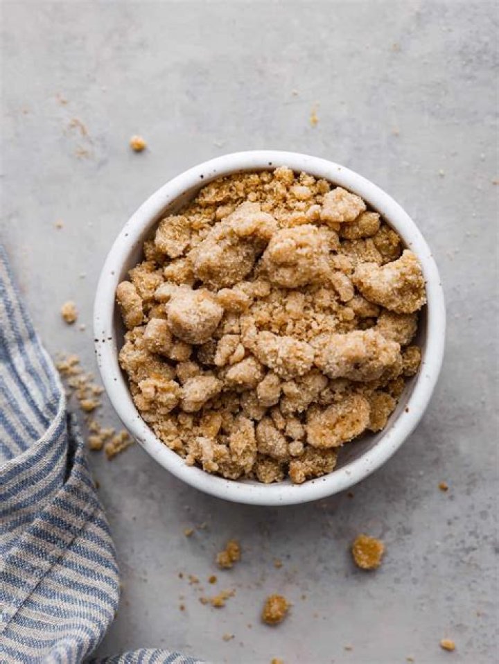 What can I substitute for butter in a streusel topping?