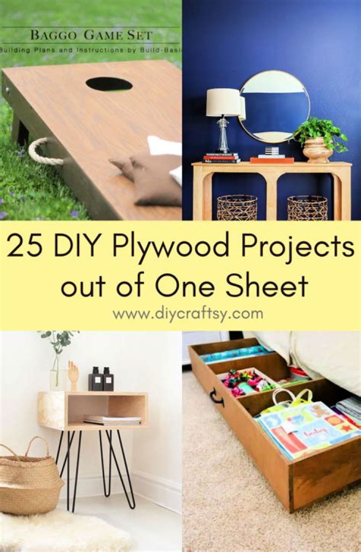What can you make with 1 sheet of plywood?