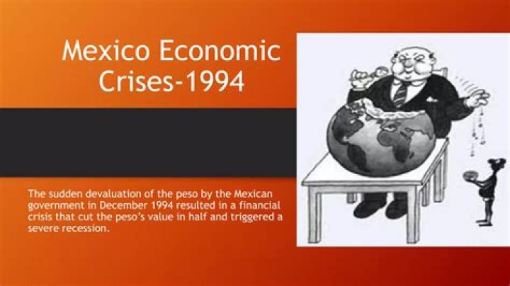 What caused the 1994 peso crisis?