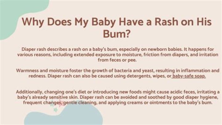 What causes baby bum rash?