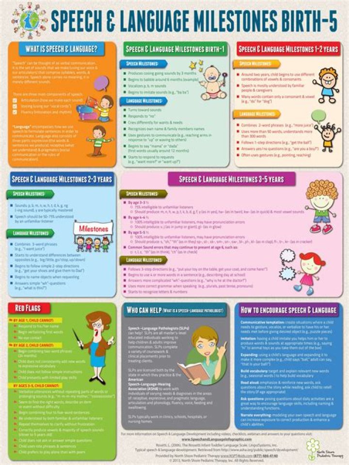 What causes slow speech development in toddlers?