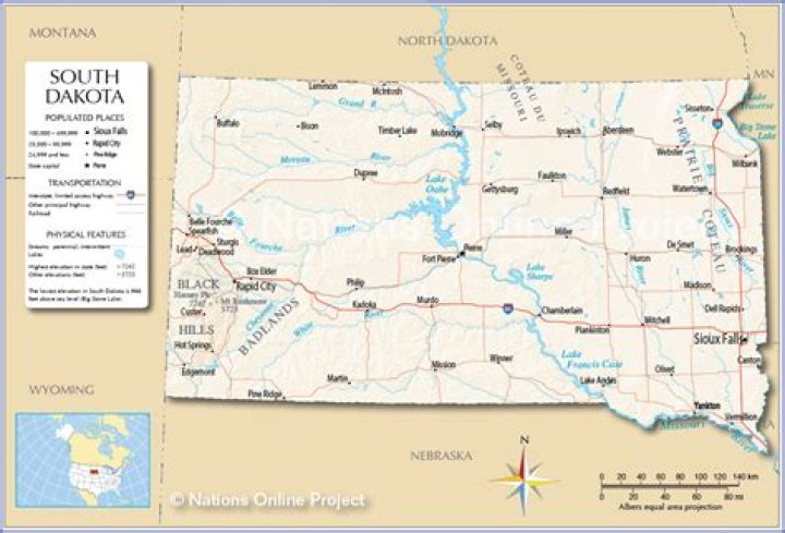 What city is on the border of South Dakota and Nebraska?