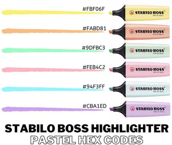 What color code is highlighter?