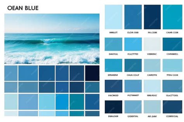 What colors are ocean blue?