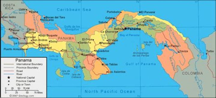 What countries border Panama?