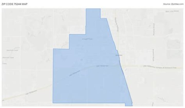 What county is ZIP code 75244 in?