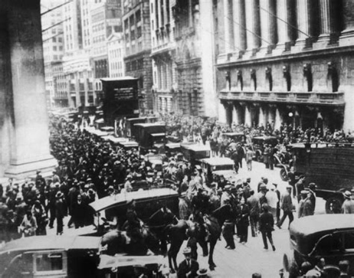 What day of the week did the stock market crash in 1929?