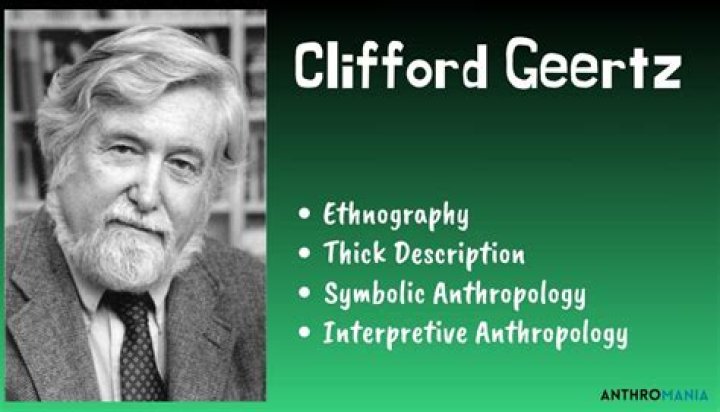 What did Clifford Geertz contribution to anthropology?