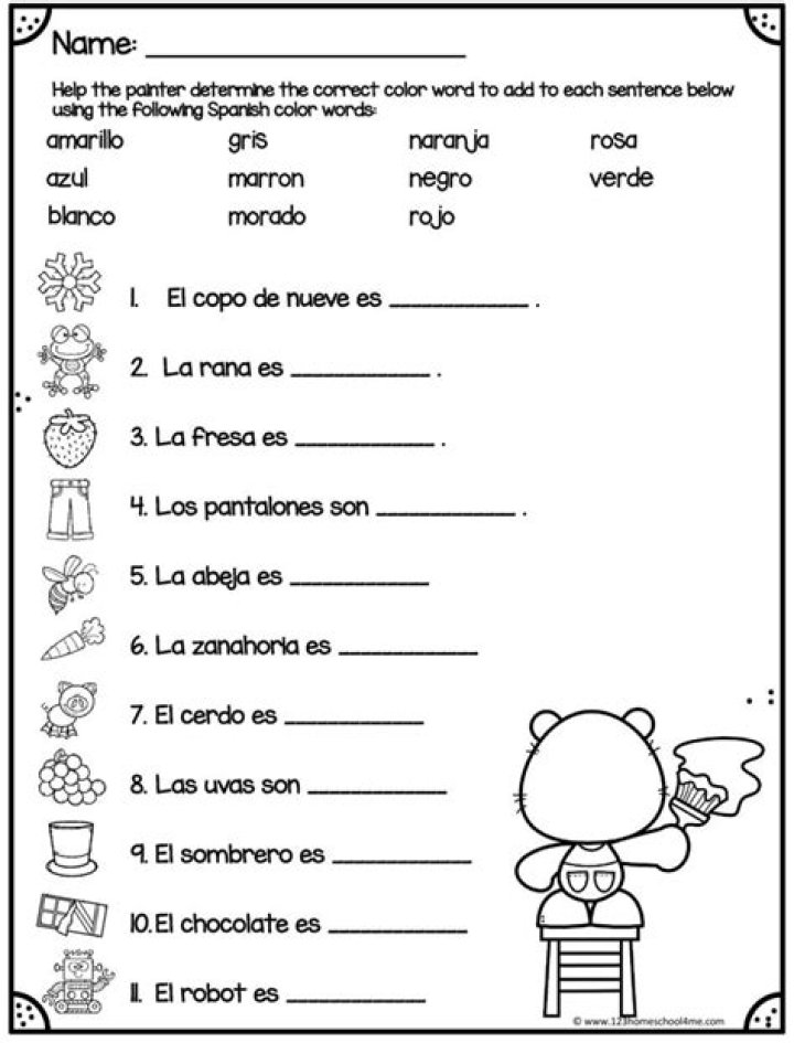 What do 6th graders learn in Spanish?