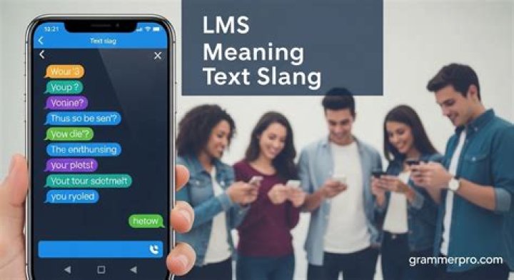 What do LMS mean in text slang?
