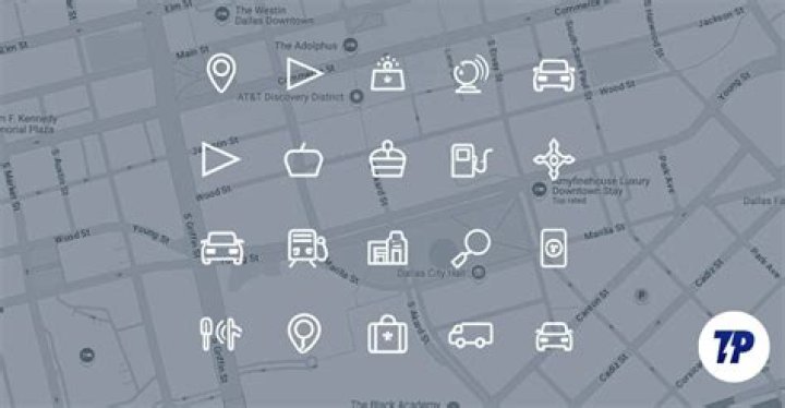 What do the icons on Google Maps mean?