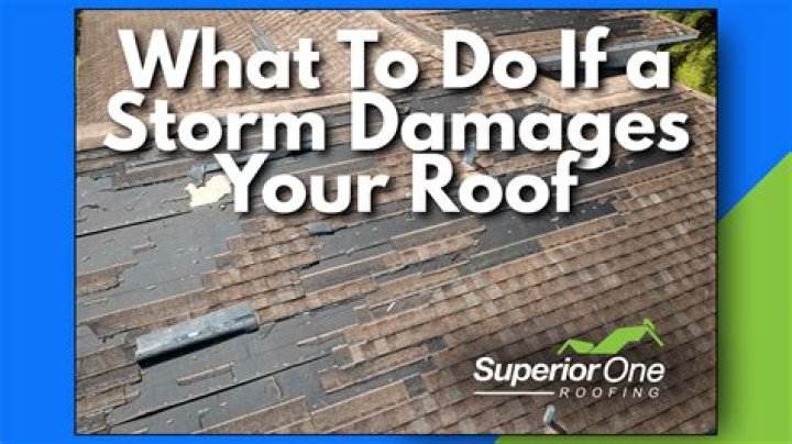 What do you do after a storm damages your roof?