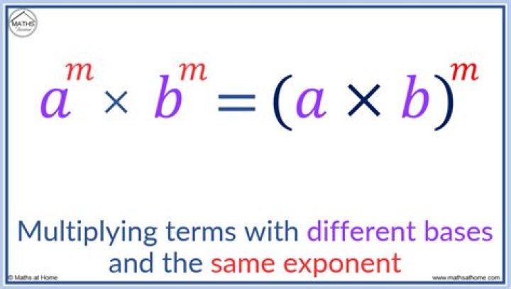 What do you do with exponents when bases are different?