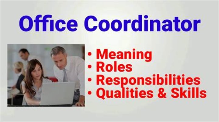 What does a office coordinator do?