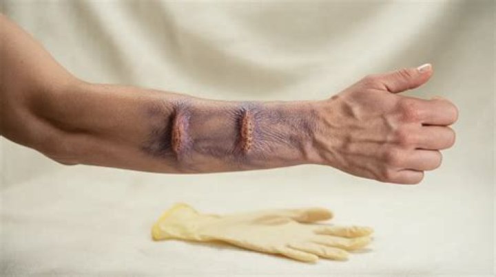 What does a rattlesnake bite look like?