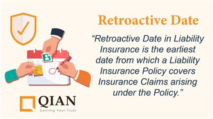 What does a retroactive date mean in insurance?