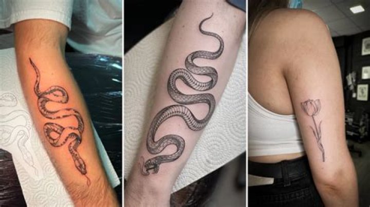 What does a snake tattoo signify?