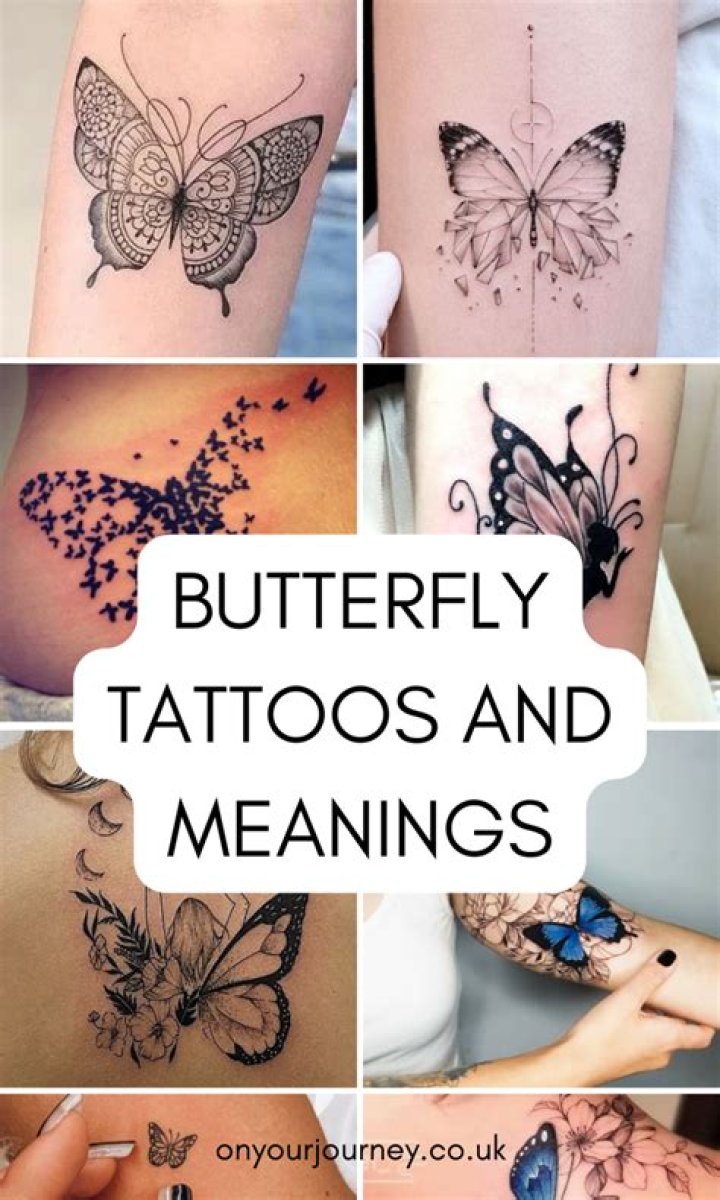 What does a tattoo of a butterfly represent?