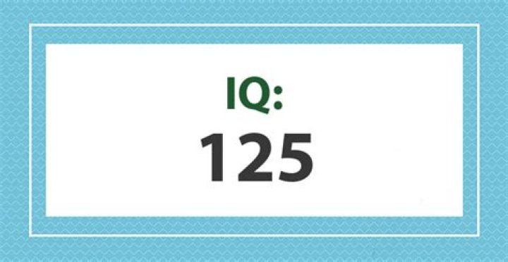 What does an IQ of 125 mean?