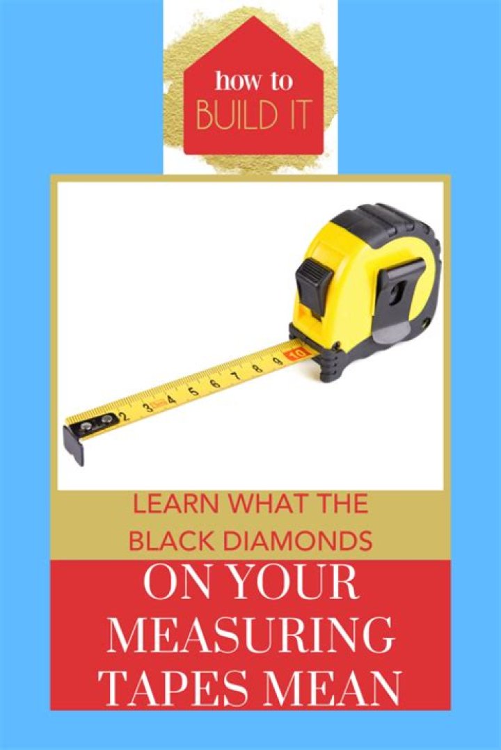 What does Black Diamond on tape measure?
